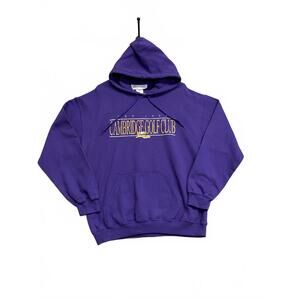Purple Cambridge Golf Club Hooded Sweatshirt Levelwear Tag on Gildan Size Medium